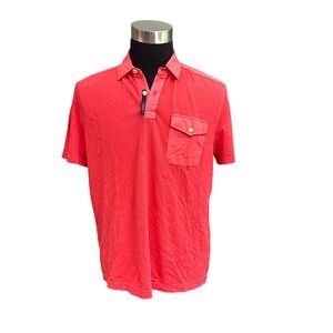 Tommy Hilfiger West Coast Custom‎ Fit Polo Shirt size L NEW Red Orange